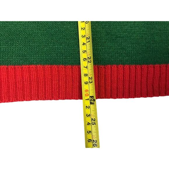 Norther Pole L Green Sweater Pullover Subpar Gift Giver Ugly Xmas Sweater - Picture 7 of 7